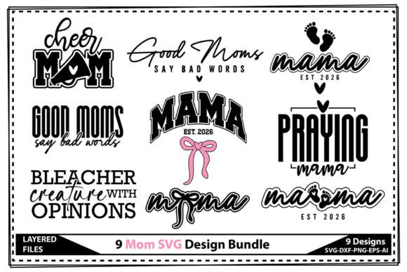 9 Mom SVG Design Bundle Graphics and Crafts Review