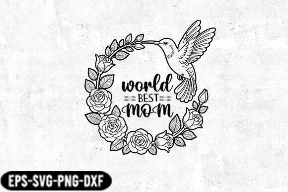 Floral Hummingbird Mom SVG: A Designer’s Take on Graphics and Crafts