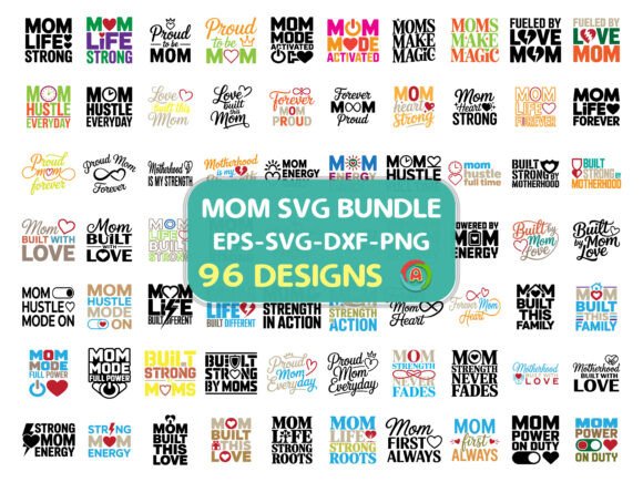 Mom SVG Bundle Mom Quotes Designs Graphics and Crafts