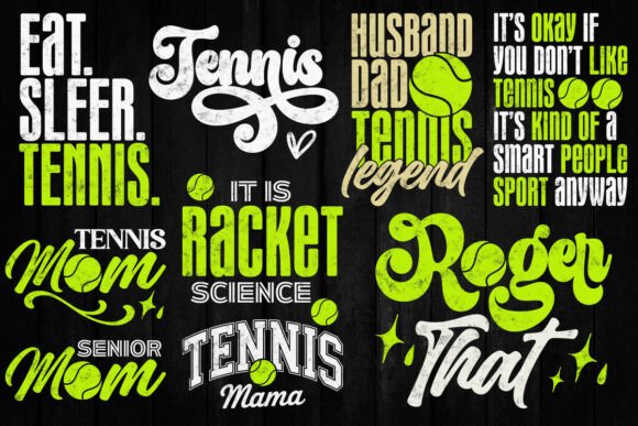 Tennis Bundle Svg, Tennis Mom Svg Tennis