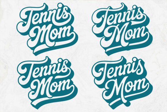 Tennis Mom SVG PNG, Sporty Shirt Graphics and Crafts