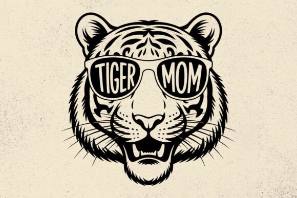 Tiger Mom Svg, Tiger Head with Glasses Graphics and Crafts Review