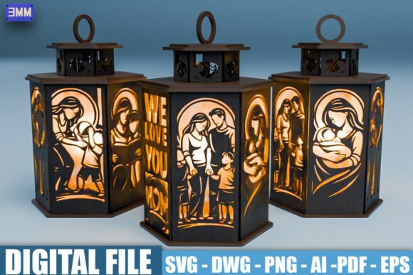 We Love You Mom SVG Lantern: A Designer’s Take on Crafts & Graphics